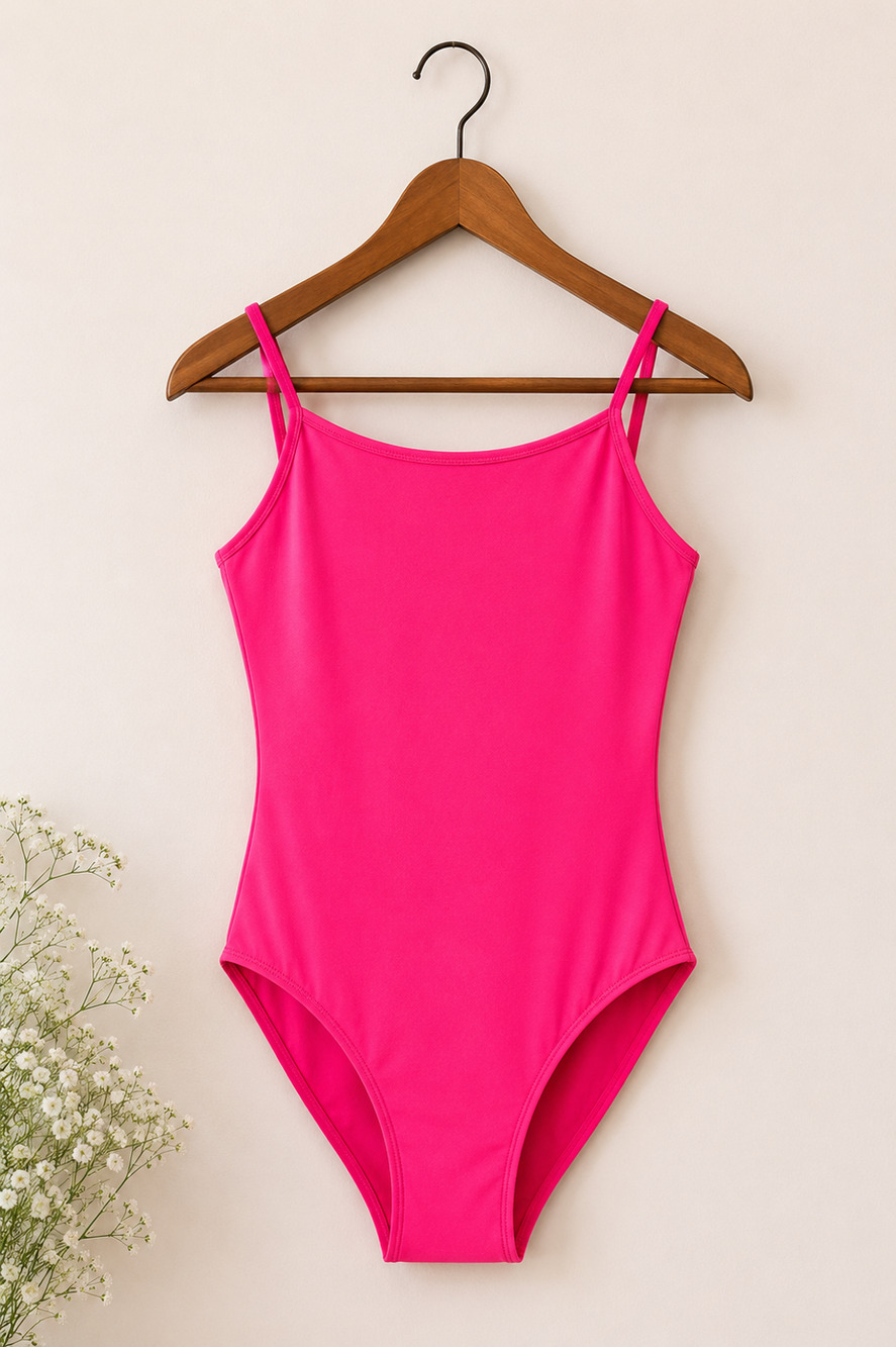 Weissmans Short Sleeved Leotard Girls Size XSC Pink Ballet Dance Dancewear Tan